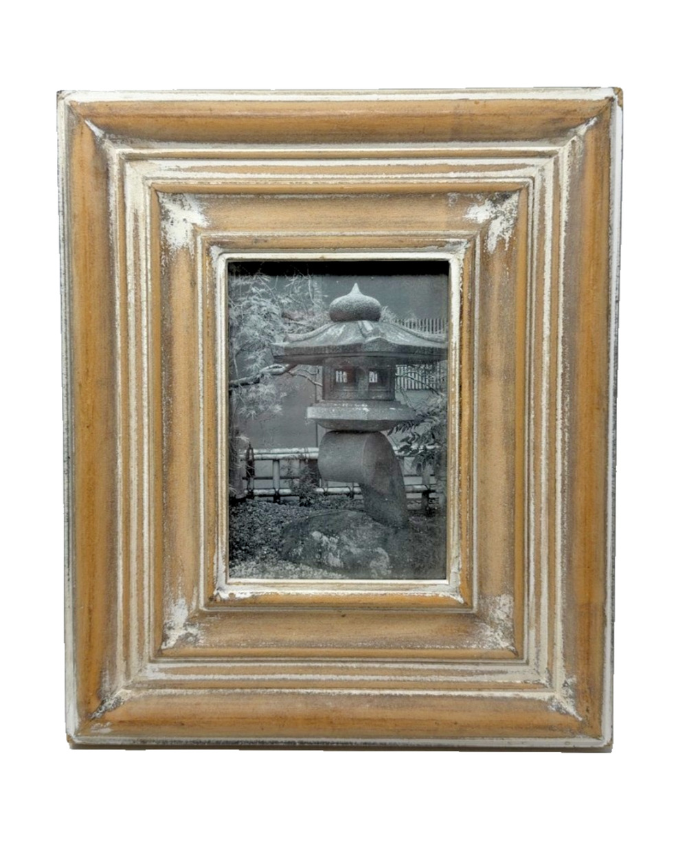 World Market Colin White Wash Wood Picture Frame 13x11 Fits 5x7 Photo